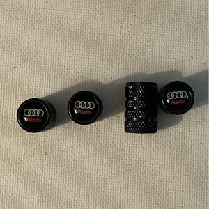 Audi valve Stem caps in Black set of 4 NWT